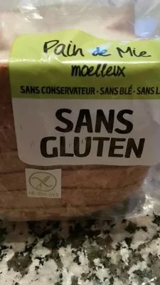 Pain de mie sans gluten Carrefour , code 3523680383036