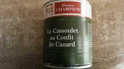 Le cassoulet au confit de canard Pierre Champion 840 gr, code 3529670501787