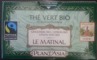 thé vert bio - le matinal plant'asia 36 g, code 3554749699263