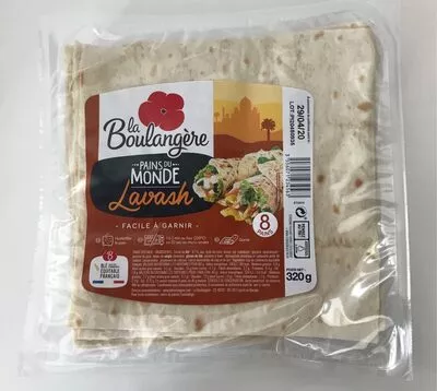 8 pains lavash La Boulangère 320 g, code 3556071234563