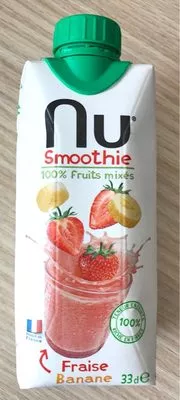 Nu Strawberry & Banana Smoothie Nu , code 3556740114011