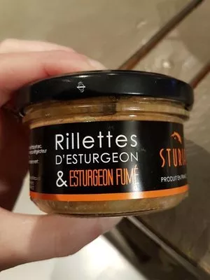 Rillettes d'esturgeon fumé Sturia , code 3558070000194