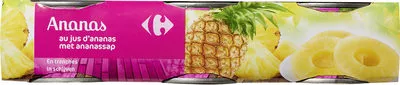 Ananas au jus d'ananas Carrefour 675 g, code 3560070043699