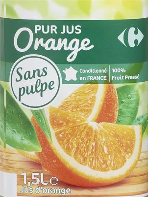 PUR JUS Orange pressé Carrefour 1,5 l, code 3560070167470