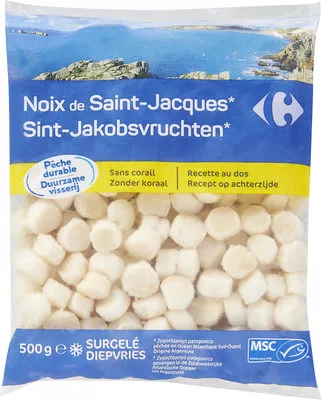 Noix de Saint-Jacques* Carrefour 500 g, code 3560070274116