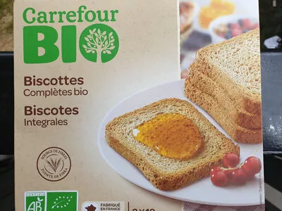 Biscottes complètes Bio Carrefour BIO 300 g (2 x 18), code 3560070308316