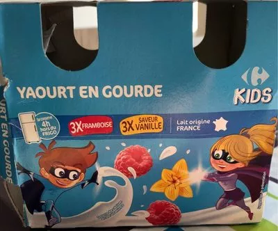 Yaourt en gourde Carrefour Kids, Carrefour 540 g (6 x 90 g), code 3560070354566