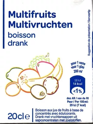 Multifruits, boisson Produits Blancs 20 cl , code 3560070362486