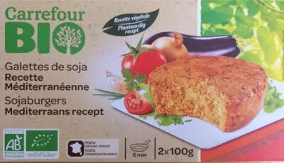 Galettes de Soja Recette méditerranéenne Carrefour BIO 200 g, code 3560070372225