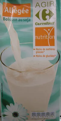 Allégée, Boisson au soja Agir Carrefour nutrition, Groupe Carrefour 1 litre, code 3560070387335