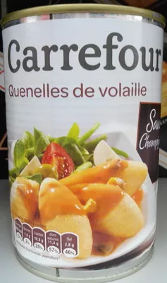 Quenelles de volaille sauce champignon Carrefour 400 g, code 3560070401246