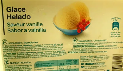 Glace à la Vanille Légère Carrefour , code 3560070461127