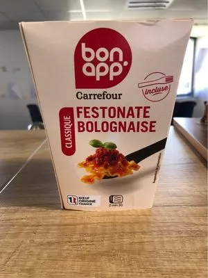 Festinate Bolognaise Bon App', Carrefour, Groupe Carrefour 300 g e, code 3560070507887