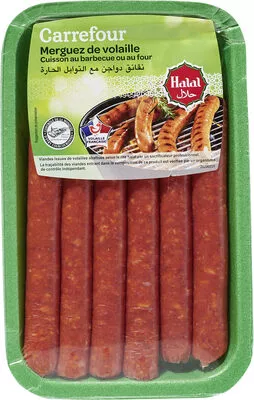 Merguez de volaille Carrefour 300 g, code 3560070569212