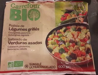 Poêlée de légumes grillés Carrefour bio 600 g, code 3560070571222