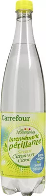 Les aromatisées- Intensément pétillante saveur Citron vert Citron Carrefour 1 l, code 3560070580439