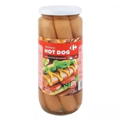 Salchicha hot dog Carrefour , code 3560070684496