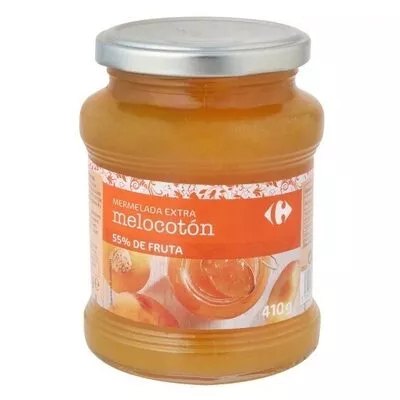 Mermelada melocoton Carrefour 410 g, code 3560070729364