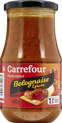 Bolognaise epicee Carrefour 420 g, code 3560070752485