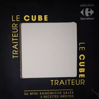 Le cube traiteur Carrefour 36 pièces, 340 g, code 3560070757015