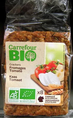 Crackers Fromages Tomate Carrefour Bio 200 g, code 3560070762828