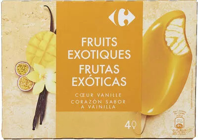 Fruits exotiques coeur vanille Carrefour 312 g, code 3560070820948