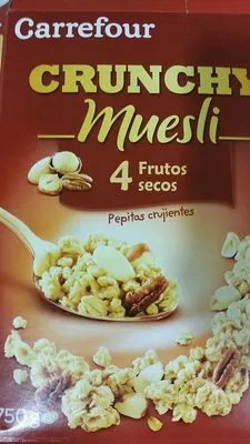 Crunchy Muesli con frutos secos Carrefour 750 g, code 3560070821990