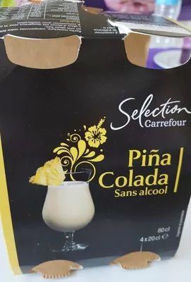 Piña Colada sans alcool Carrefour Sélection, Carrefour 80 cl (4 x 20 cl), code 3560070829255