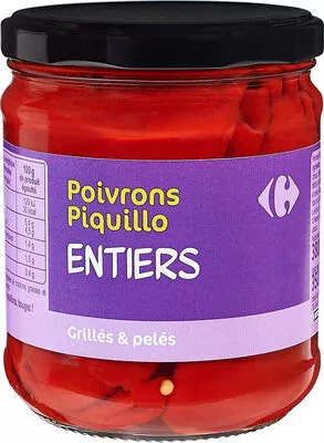 Pimientos del PiquilloEnteros Carrefour 350 g net égoutté, code 3560070874637