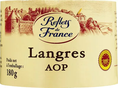 Langres APPELLATION D'ORIGINE PROTEGEE Reflets de France,  Carrefour 180 g, code 3560070883509