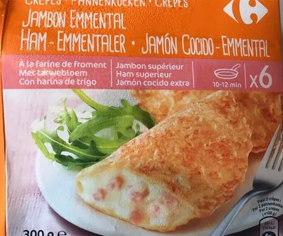 Crêpes Jambon Emmental Carrefour 300 g (6 x 50 g), code 3560070929979