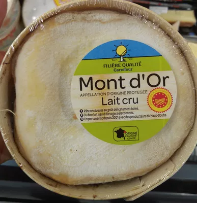 Mont d'Or lait cru Carrefour, Filière Qualité Carrefour, interdis 450 g, code 3560070936526