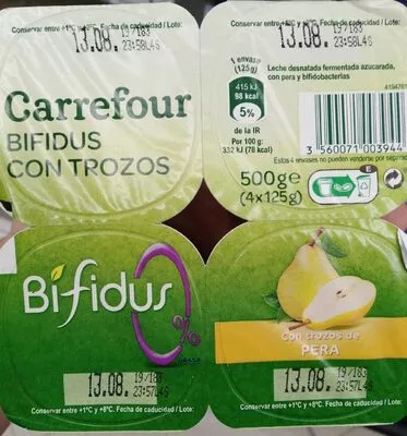 Bifidus con trozos Carrefour 500 g, code 3560071003944