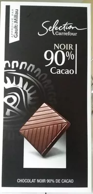 Sélection Carrefour Noir 90 % cacao Carrefour 80 g, code 3560071005214