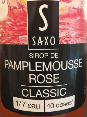 Sirop de pamplemousse rose Saxo , code 3560071007690