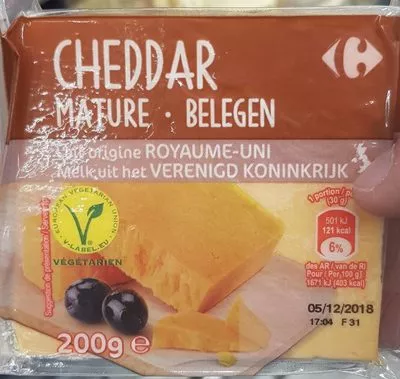 Cheddar Carrefour , code 3560071019013