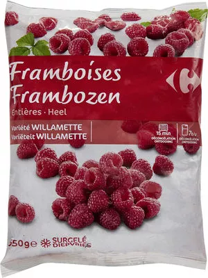 Framboises Entières Carrefour 650 g, code 3560071033682