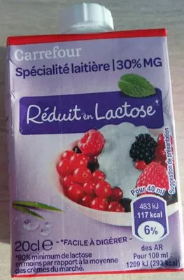 Spécialité laitière réduit en lactose Carrefour 20 cl e, code 3560071047603