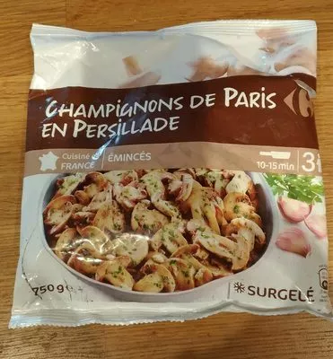 Champignons de paris en persillade Carrefour , code 3560071075712