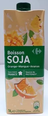 Boisson soja - orange mangue ananas Carrefour 1 L, code 3560071083618