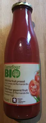 Jus de Tomates de Marmande Carrefour BIO 75 cl, code 3560071083670