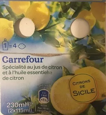 Spécialité au Jus de Citron Carrefour 115 ml e, code 3560071102944