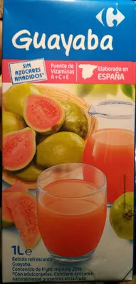 Bebida refrescante de puré de guayaba Carrefour 1 l, code 3560071156848