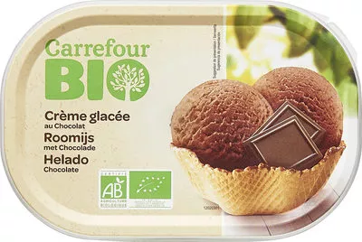 Crème glacée au chocolat Carrefour bio 450 g, code 3560071169411