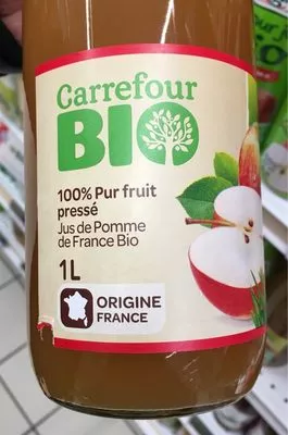 Jus de pomme de france bio Carrefour Bio, Carrefour, Les Celliers Associés , code 3560071190149