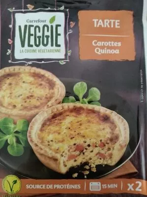 Tarte Carottes Quinoa Carrefour 2 x 130 g, code 3560071221843