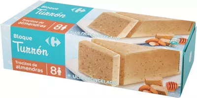 Helado de turrón con trocitos de almendra Carrefour , code 3560071225308