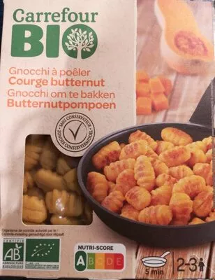 Gnocchi à poêler courge butternut Carrefour Bio 400g, code 3560071232290