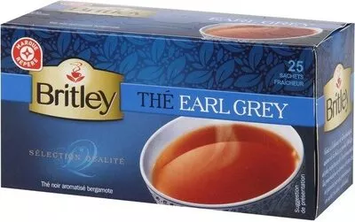 Thé earl grey Britley, Marque Repère,  Britley's 50 g, code 3564700010242