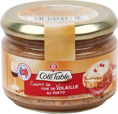 Confit de foie de Volaille au Porto Côté Table, Marque Repère 180 g, code 3564700025048